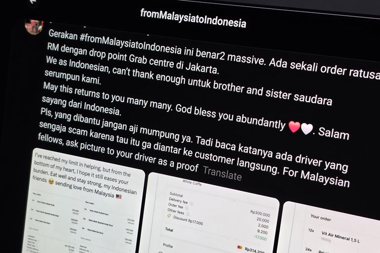 Malaysia, GrabFood, ojol, solidaritas, Threads, Grab, affan kurniawan, traktir driver, fromMalaysiatoIndonesia, Pesanan Grab dari Luar Negeri Melonjak, Efek Gerakan Traktir Ojol Indonesia