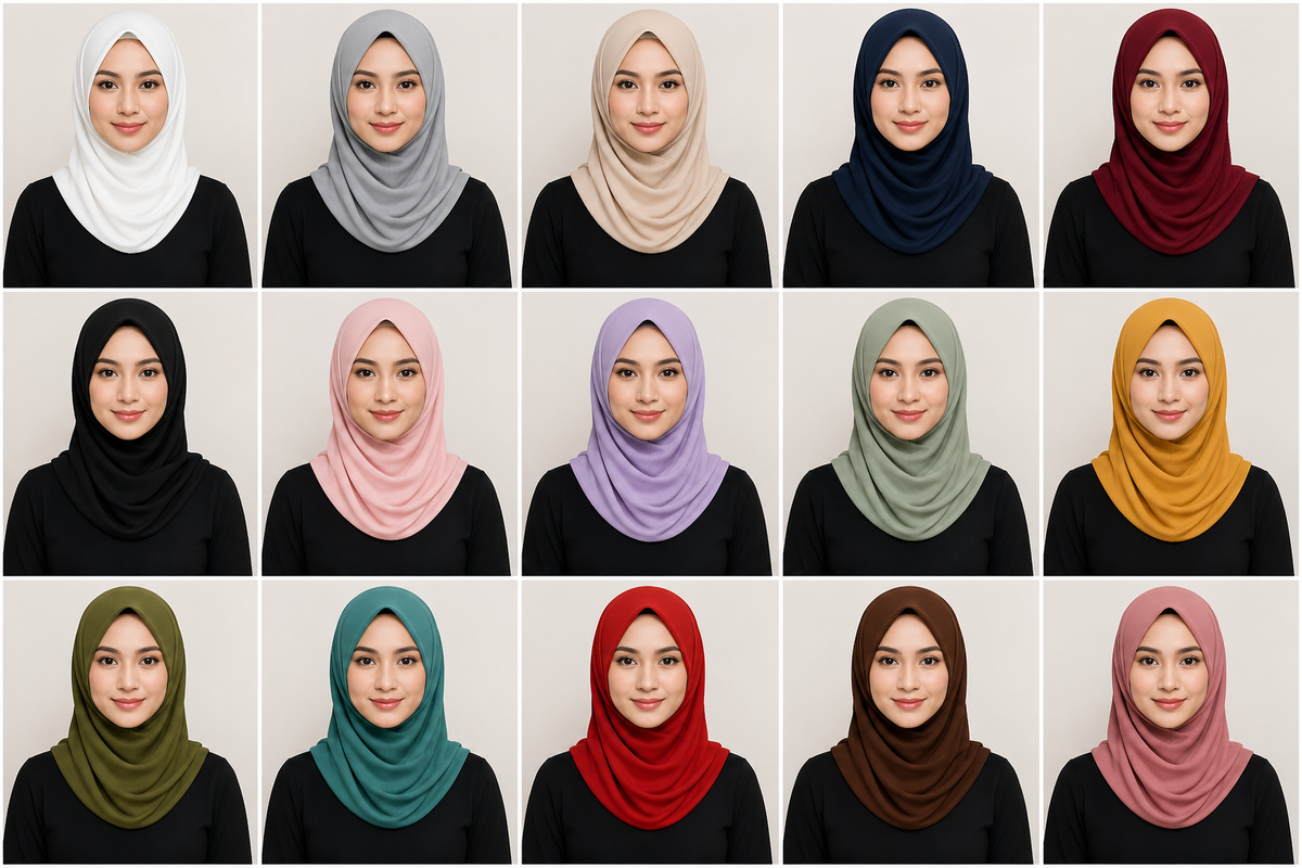 Baju Hitam Cocok dengan Jilbab Warna Apa? Ini 15 Kombinasinya, Baju Hitam Cocok dengan Jilbab Warna Apa?, Warna Jilbab Netral untuk Baju Hitam, Warna Jilbab Gelap yang Elegan, Warna Jilbab Soft dan Pastel, Warna Jilbab Bold agar Lebih Standout, Tips Mix and Match Baju Hitam dengan Jilbab, FAQ Seputar Baju Hitam dan Jilbab, Kesimpulan