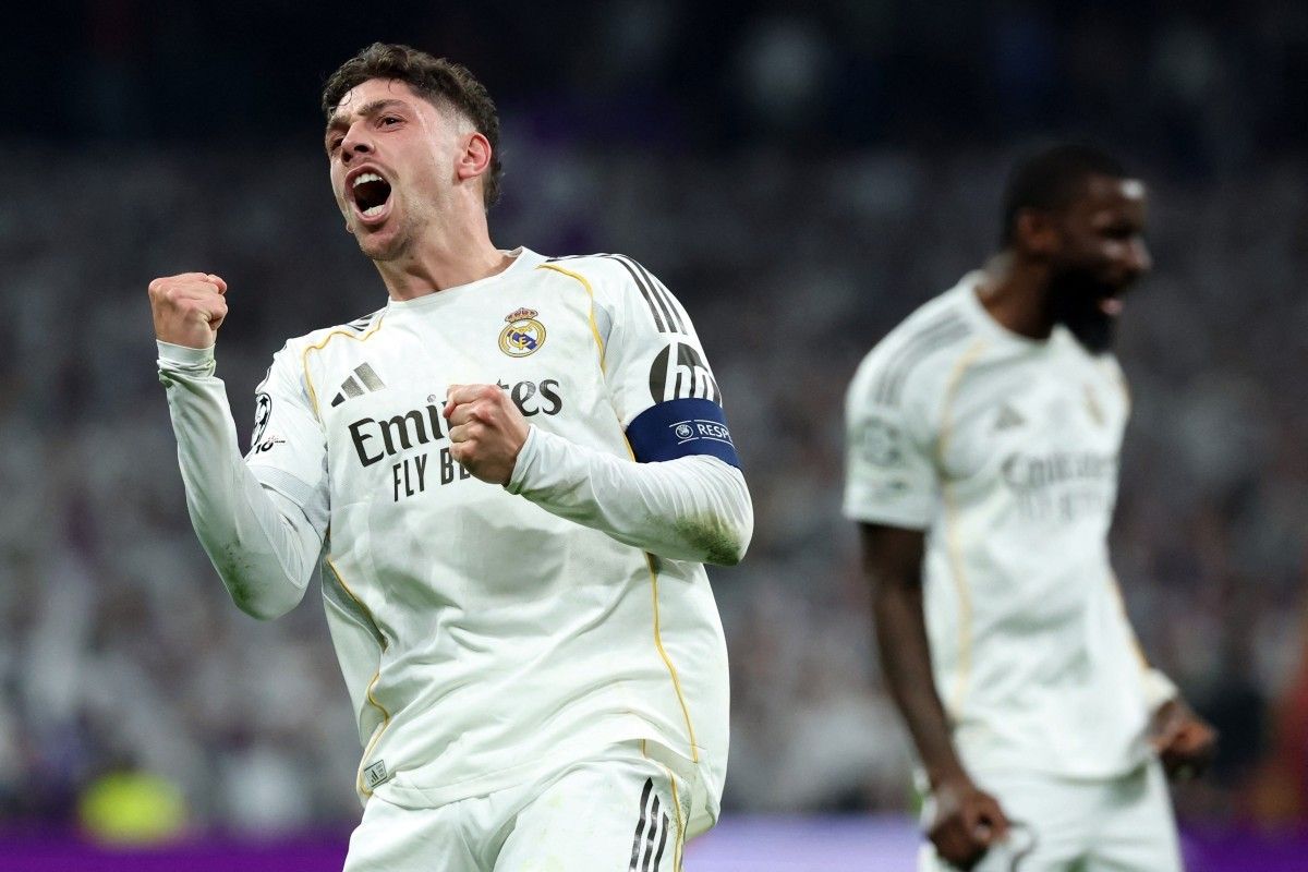 Real Madrid, Federico Valverde, gol Valverde, Manchester City, Real Madrid Vs Man City: Reaksi Valverde Usai Jebol Gawang Donnarumma Tiga Kali