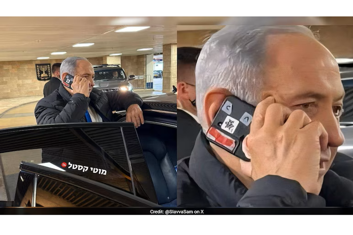 Netanyahu, stiker, segel khusus, prosedur keamanan, mata-mata, spyware, Pegasus, NSO Group, Viral di Medsos, Kamera HP PM Israel Benjamin Netanyahu Ditutup Stiker Khusus