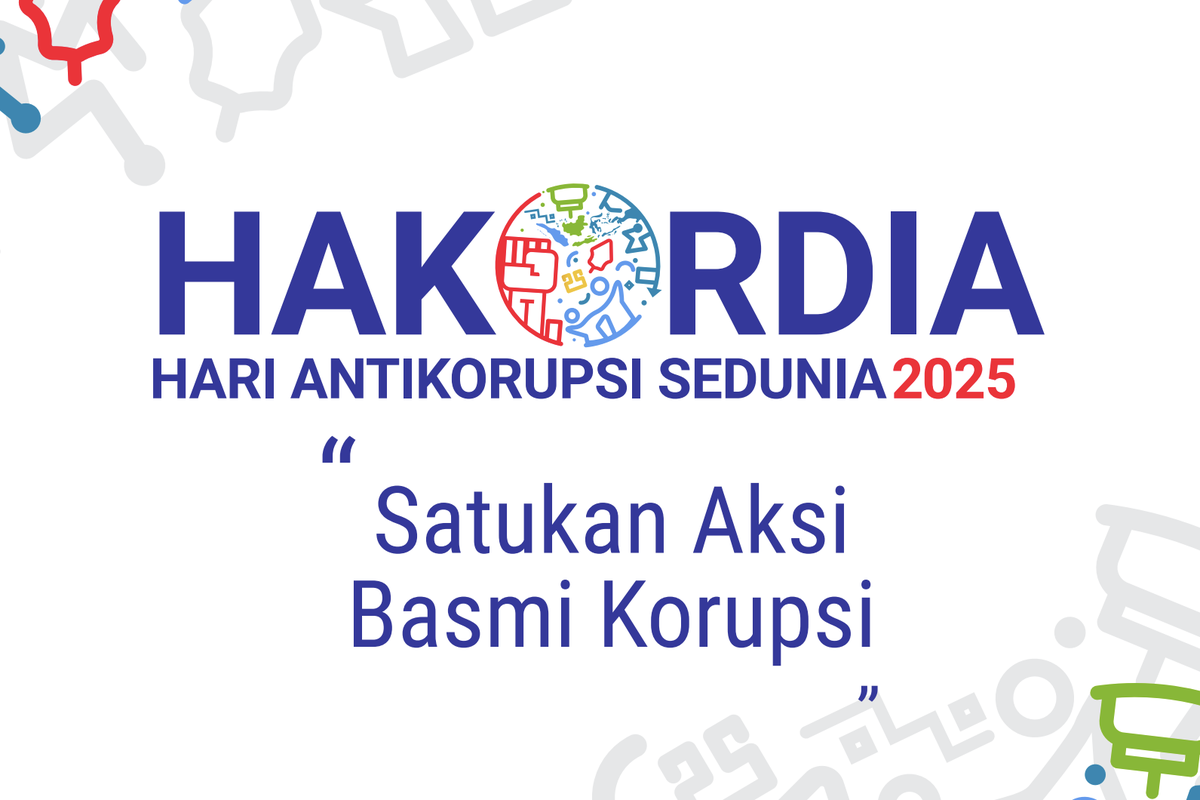Hari Antikorupsi Sedunia, logo Hakordia 2025, Hari Antikorupsi Sedunia 2025, makna logo hari antikorupsi sedunia 2025, logo hari antikorupsi sedunia 2025, download logo hari antikorupsi sedunia, logo hakordia 2025, Link Download Logo Hari Antikorupsi Sedunia 2025 JPG PNG PDF, 1. Warna merah, 2. Angka 25 kuning, 3. Dua orang bergandeng tangan, 4. Gunungan wayang, 5. Peta Indonesia