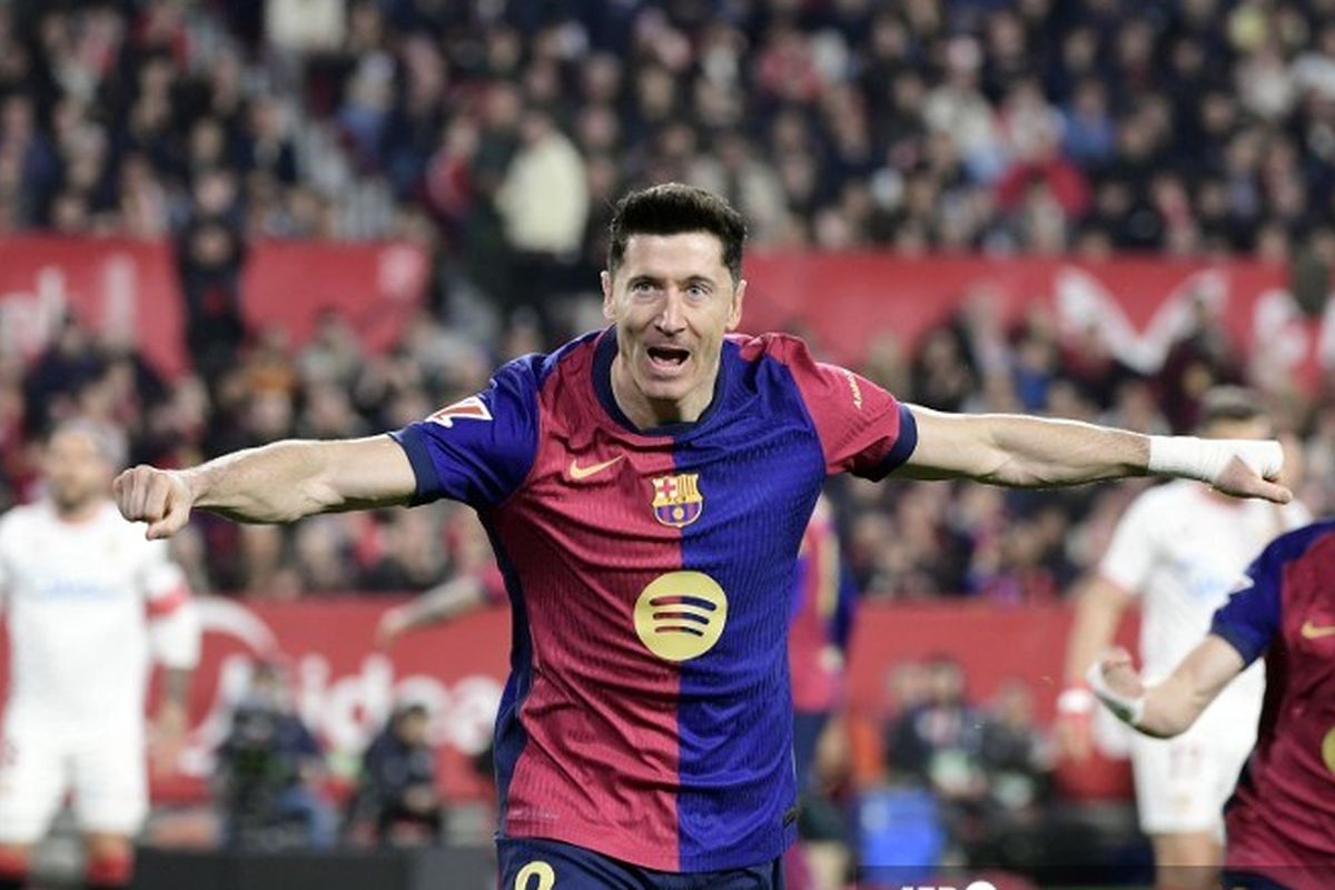 Barcelona, Robert Lewandowski, Liga Champions, Liga Spanyol, liga champions, Barcelona Konfirmasi Cedera Lewandowski, Bisa Absen Lawan Real Madrid dan Inter