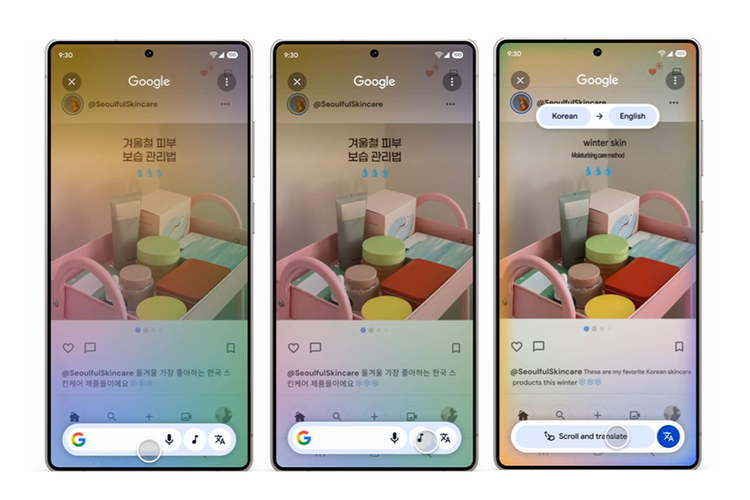Google, Samsung, terjemahan, circle to search, AI Circle to Search Punya Fitur Baru, Bisa Terjemahkan Konten Lebih Panjang