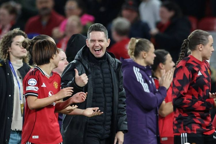 Manchester United, Liga Champions putri, Atletico Madrid, Marc Skinner, Manchester United Putri Buat Sejarah ke Perempat Final Liga Champions