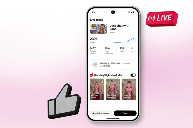 update, YouTube, fitur baru youtube, YouTube live, streaming di YouTube, YouTube Live Dirombak, Kini Dukung Video Vertikal dan Fitur Monetisasi Baru, Live streaming sedang jadi tren, 6 Fitur baru YouTube , 1. Playbles on Live, 2. Dukungan format vertikal dan horizontal