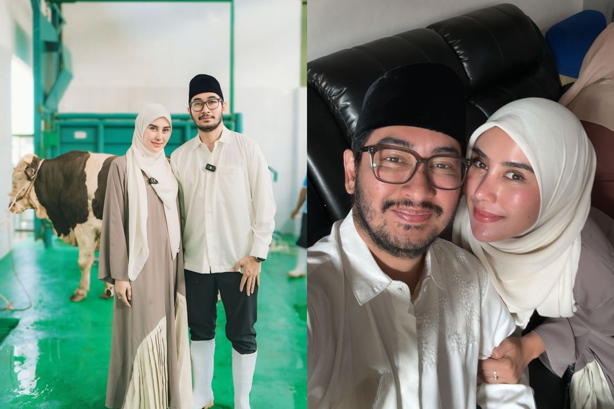 Adik Raffi Ahmad, Syahnaz Sadiqah, Idul Adha, Jeje Ritchie Ismail, idul adha, adik Raffi Ahmad, idul adha 2025, outfit idul adha, syahnaz sadiqah adik raffi ahmad, bupati bandung barat jeje, baju syahnaz sadiqah, baju gamis syahnaz, Baju Syahnaz Sadiqah Saat Idul Adha 2025, Membumi dengan Gamis Coklat