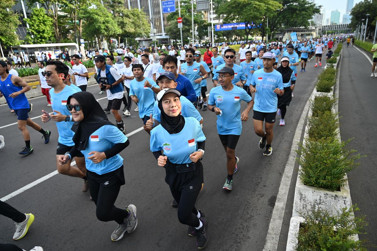 aksi donasi, Palestina, Le Minerale Running Squad, kemanusiaan, We Run Palestine, akses air bersih, air mineral, penyaluran bantuan, pelari, Le Minerale Running Squad Ubah Kilometer Lari Jadi Donasi untuk Palestina