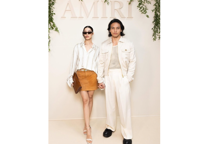Jefri Nichol, Ameera Khan, Paris Fashion Week, Paris Fashion Week 2025, Amiri, amiri, Kenzo, kenzo, Hermes, paris fashion week 2025, jefri nichol dan pacar, Gaya Jefri Nichol di Paris Fashion Week 2025, Modis Bareng Ameera Khan