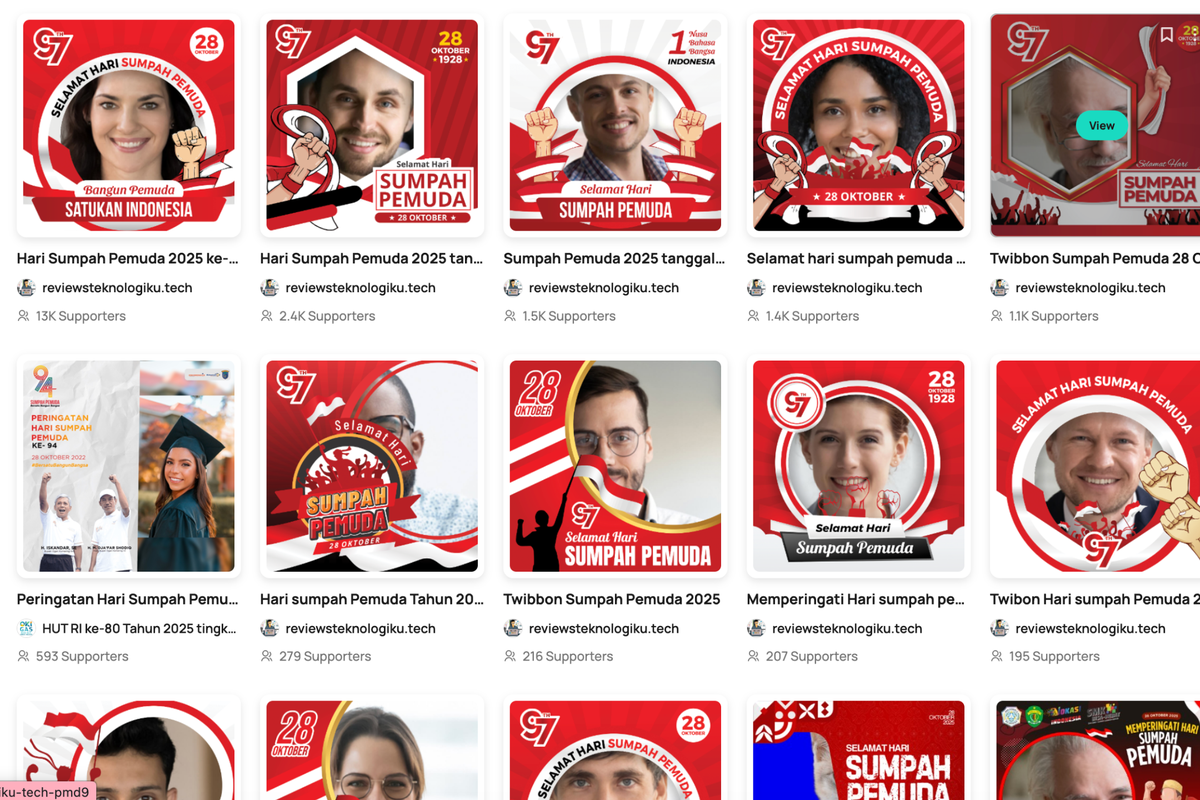 hari sumpah pemuda, twibbon sumpah pemuda, Twibbon, hari sumpah pemuda 2025, twibbon sumpah pemuda 2025, 50 Link Download Twibbon Hari Sumpah Pemuda 2025 untuk Media Sosial