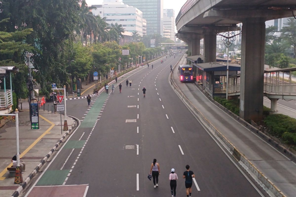 Pramono Anung, Jalan Rasuna Said, monorel, CFD Rasuna Said, sport tourism, CFD Jakarta, Bundaran HI, wisata olahraga, CFD Rasuna Said Jadi Spot Olahraga Baru di Jakarta Selain Sudirman-HI
