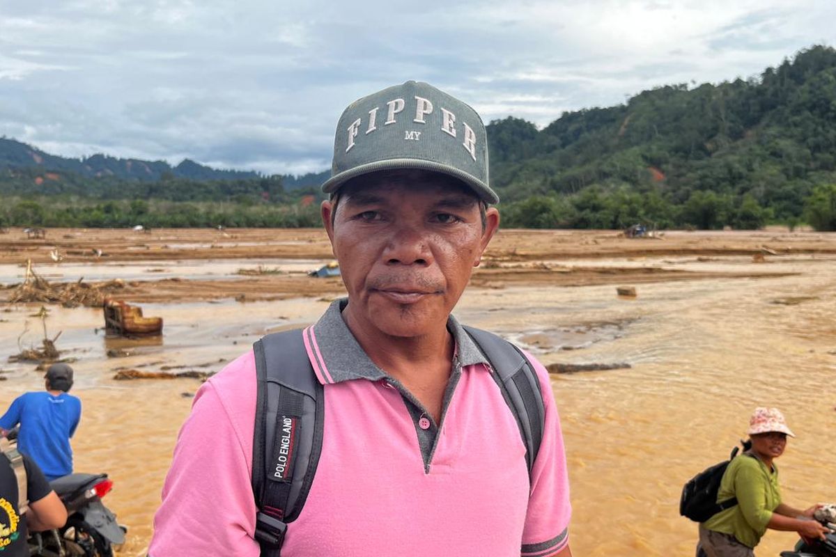 Banjir Sumut, Banjir Tapanuli Tengah, banjir sumatera, banjir bandang sumatera, Akses Masih Putus, Warga Hutanabolon Terpaksa Konsumsi Air Parit untuk Bertahan