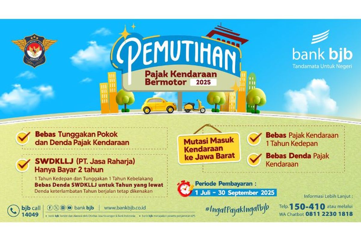 Pajak Kendaraan Bermotor, pemutihan pajak kendaraan, pemutihan pajak kendaraan jawa barat, pajak kendaraan bermotor jawa barat, Pemutihan Pajak Kendaraan di Jabar Berakhir Bulan Ini