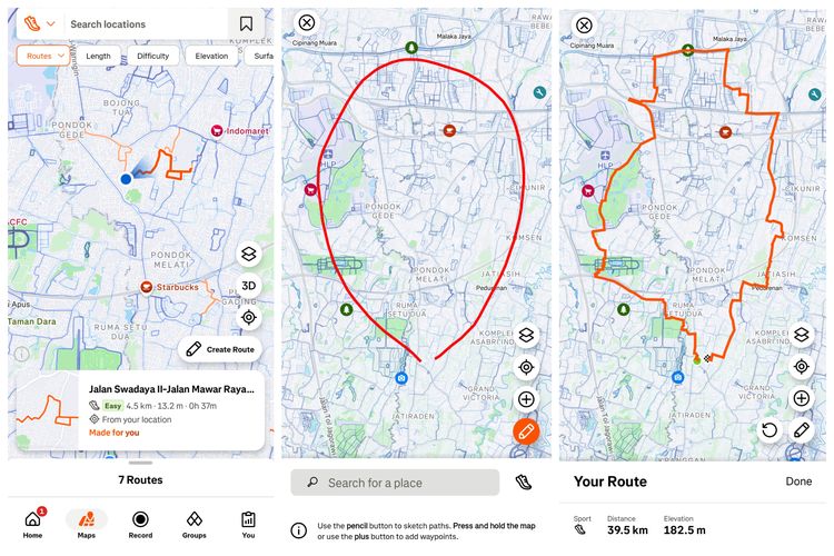 Strava, rute lari, Cara bikin rute lari, strava, cara bikin rute lari, Bisa dari HP, Ini 3 Cara Bikin Rute Lari Sendiri di Strava