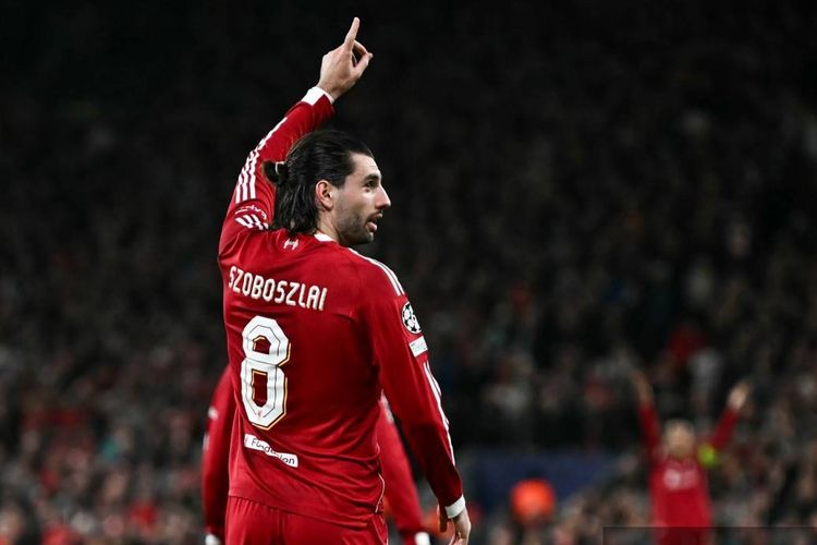 Liverpool, Galatasaray, Dominik Szoboszlai, Mohamed Salah, Hugo Ekitike, Ryan Gravenberch, Hasil Liverpool Vs Galatasaray 4-0: Empat Pemain Cetak Gol, The Reds ke 8 Besar