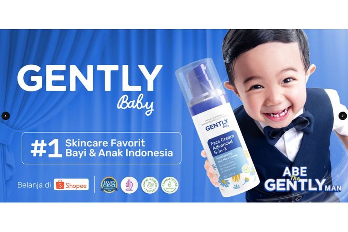 Gently, perawatan bayi, brand ambassador, skincare, gently, skincare bayi, abe cekut, Gently Baby Gandeng Abe Daily, Perkuat Posisi Brand di Pasar Skincare Bayi dan Anak