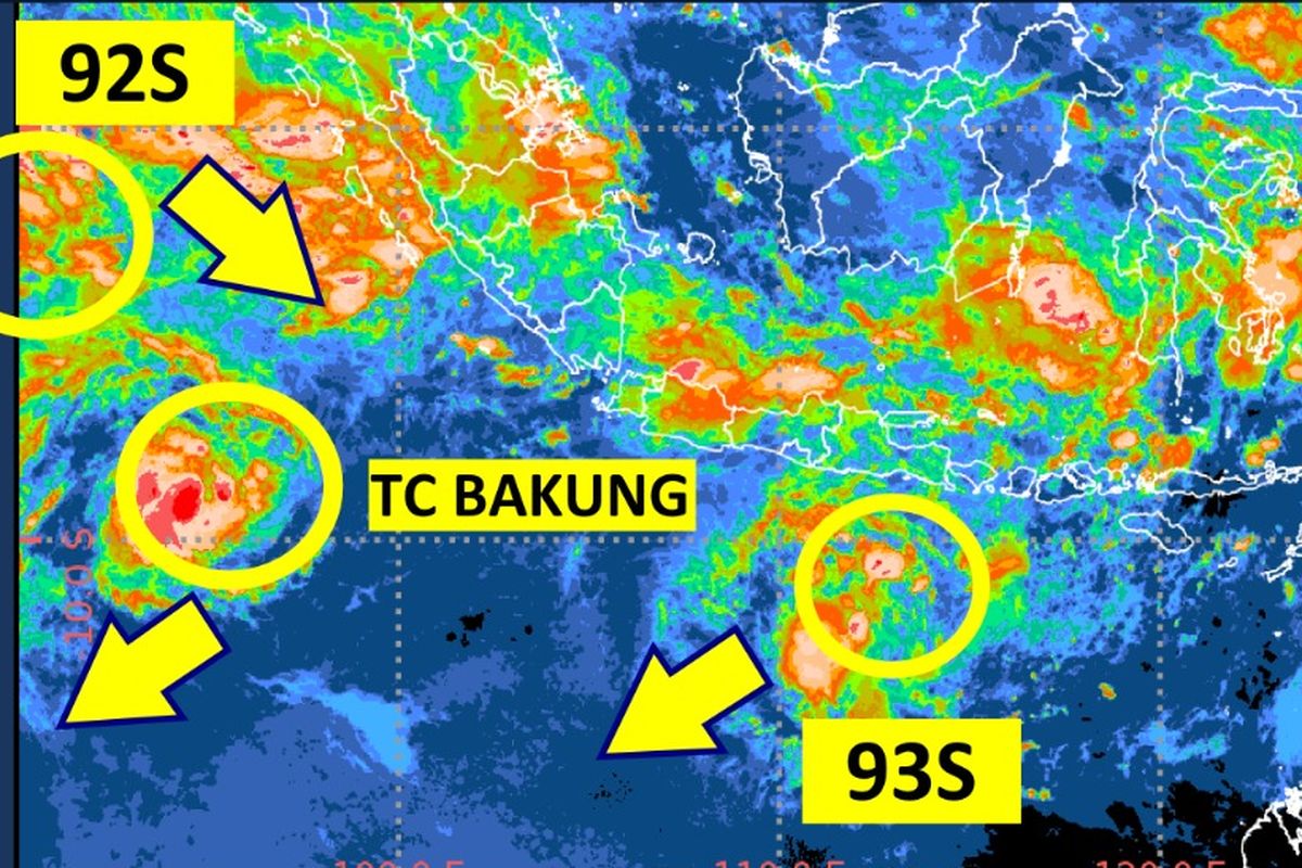 siklon tropis, siklon tropis Bakung, Lampung, dampak Siklon Tropis Bakung, Bakauheni, BMKG Peringatkan Akan Ada Cuaca Ekstrem di Lampung Imbas Siklon Tropis Bakung