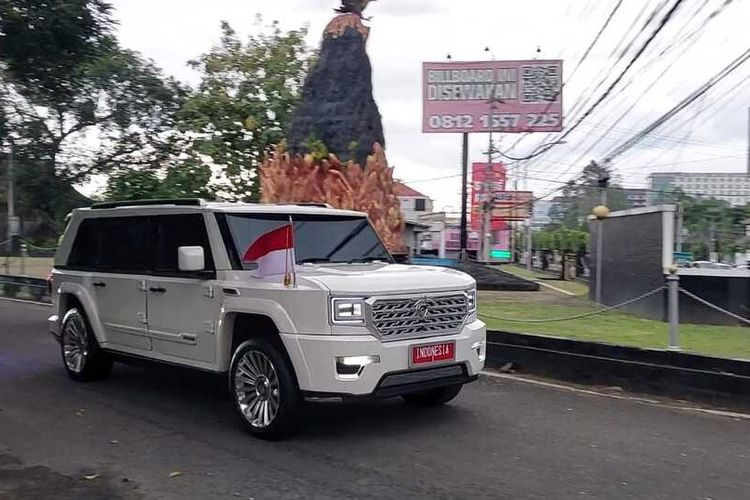 mobil dinas, Pindad, mobil kepresidenan, garuda, Limousine, Maung MV3, Prabowo Subanto, Spesifikasi dan Desain Maung MV3 Garuda Limousine Milik Prabowo