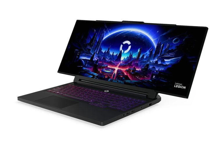 Lenovo, laptop gaming, layar gulung, Lenovo Pamer Laptop Gaming dengan Layar Gulung, 16 Inci Jadi 24 Inci