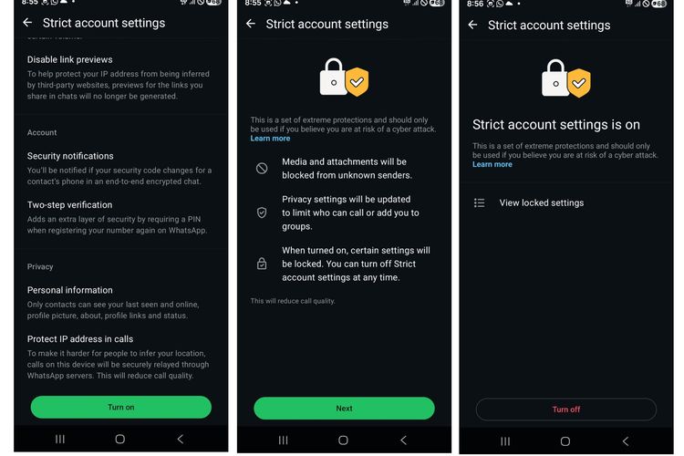 Strict Account Settings, WhatsApp, WhatsApp Rilis Fitur Keamanan Baru untuk Tangkal Serangan Siber Canggih