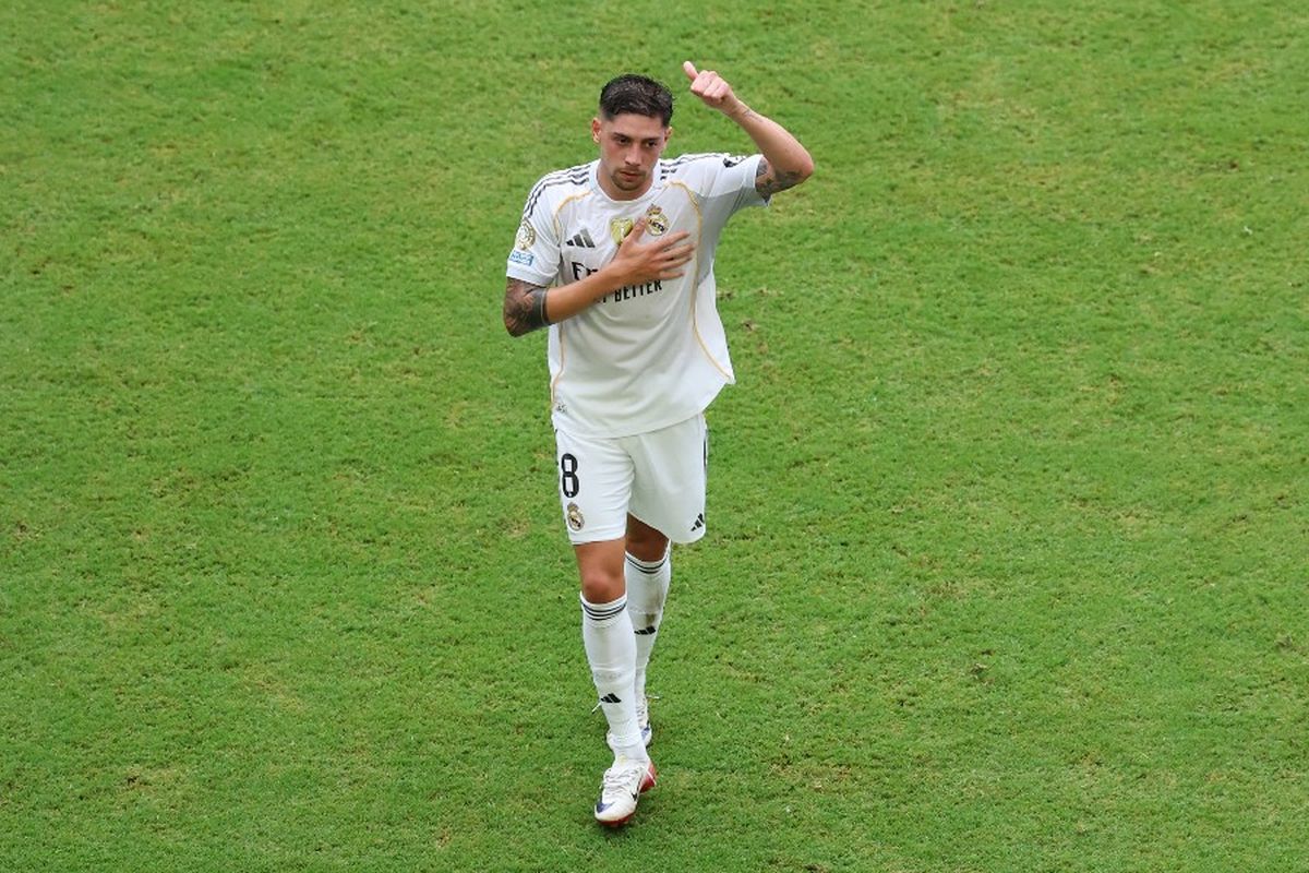 Liga Champions, Real Madrid, Man City, Manchester City, Federico Valverde, Liga Champions 2025-2026, HT Skor Real Madrid Vs Man City 3-0, Federico Valverde Cetak Tiga Gol