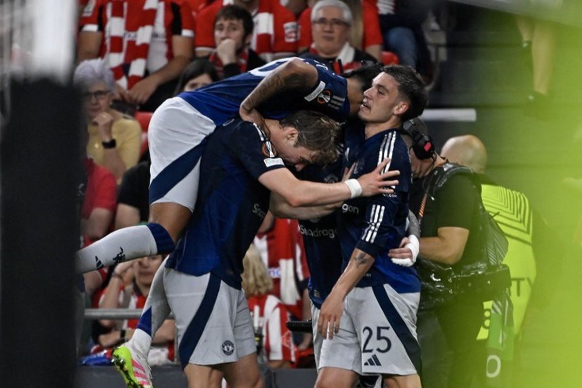 Manchester United, Liga Europa, Athletic vs Man United, hasil Liga Europa, Hasil Liga Europa, Athletic Vs Man United, Hasil Athletic Vs Man United 0-3, Setan Merah Hancurkan Tuan Rumah