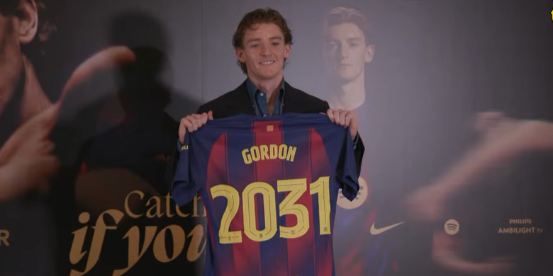 Anthony Gordon, Barcelona, Newcastle United, LaLiga, Hansi Flick, Resmi Bergabung, Anthony Gordon Jadi Rekrutan Pertama Barcelona Musim Ini
