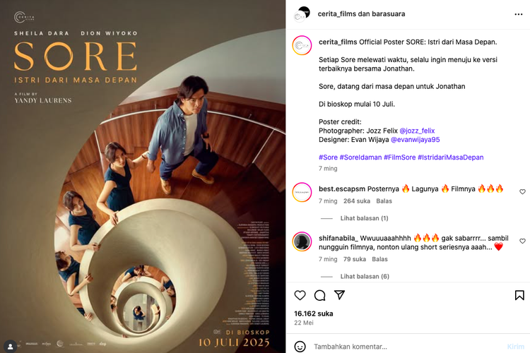 film SORE, poster film SORE, Artotel Thamrin, sore istri dari masa depan, film Sore, tangga di poster film SORE, Bukan Editan, Ini Lokasi Tangga di Poster Film SORE