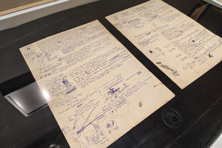 Galeri Nasional Indonesia, Perang Diponegoro, pameran nyala 200 tahun perang diponegoro, pameran nyala diponegoro, pameran nyala galeri nasional, Cerita Lukisan Pangeran Diponegoro Berkuda, Berawal dari Coretan Tinta Biru