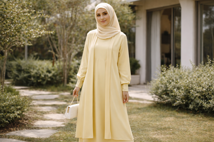 butter yellow, 9 Tren Warna Baju Lebaran 2026, Mahogany dan Butter Yellow Paduan Elegan, 1. Mahogany, 2. Butter Yellow, 3. Sage Green, 4. Dusty Pink, 5. Champagne, 6. Navy Blue, 7. Olive, 8. Soft Lilac, 9. Caramel Latte