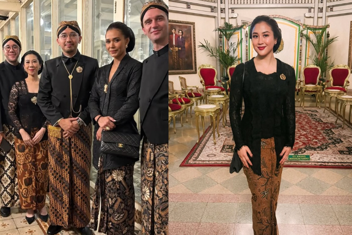 Malam 1 Suro, Pura Mangkunegaran, Kirab Malam 1 Suro, Sherina Munaf, Vicky Shu, Gusti Bhre, Adinia Wirasti, kirab malam 1 suro, gusti bhre, Malam 1 Suro 2025, kirab 1 suro, kirab pusaka malam 1 suro pura mangkunegaran, kirab mangkunegaran 2025, gaya busana kirab malam 1 suro, gusti sura, Gaya 5 Selebritas di Kirab Malam 1 Suro 2025, Sherina Pakai Jarik Wahyu Tumurun, 1. Sherina Munaf, 2. Vicky Shu, 3. Gusti Bhre, 4. Gusti Sura, 5. Adinia Wirasti