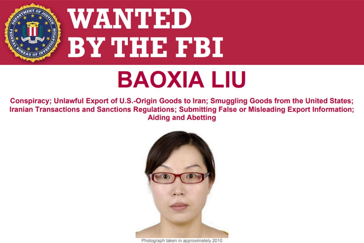 Baoxia Liu, Iran, penyelundupan teknologi, konflik militer, iran, AS Buru Perempuan Penyelundup Senjata ke Iran, Tawarkan Imbalan Rp 245 Miliar, Apa Peran Liu dalam Aktivitas Penyulundupan?, Bagaimana Jaringan Penyelundupan Ini Beroperasi?, Apa Implikasi dari Penyelundupan Ini?, Mengapa Keterlibatan Liu Menjadi Perhatian Publik?, Apa Latar Belakang Liu?