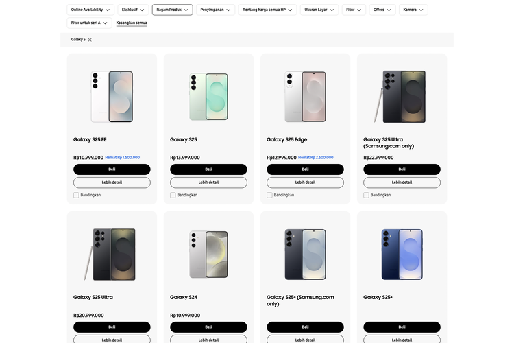 harga HP Samsung terbaru, Daftar Harga HP Samsung Hari Ini 4 Januari 2026, Beli S25 Ultra Bisa Hemat Rp 3 Juta