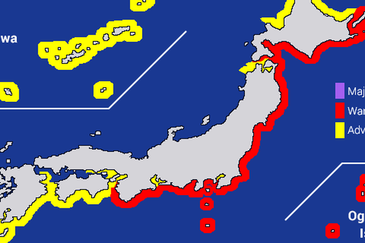 Potensi Tsunami, potensi tsunami, gempa rusia, Gempa Rusia Peringatan Tsunami, Gempa Rusia berpotensi tsunami, Ini Perkiraan Waktu Tsunami di 10 Wilayah Indonesia Akibat Gempa Rusia
