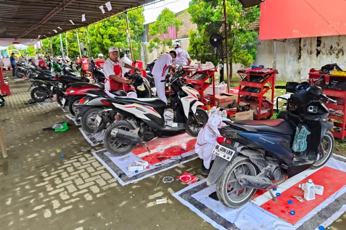 servis motor, AHM Gratiskan Servis Motor buat Korban Bencana di 3 Provinsi Ini