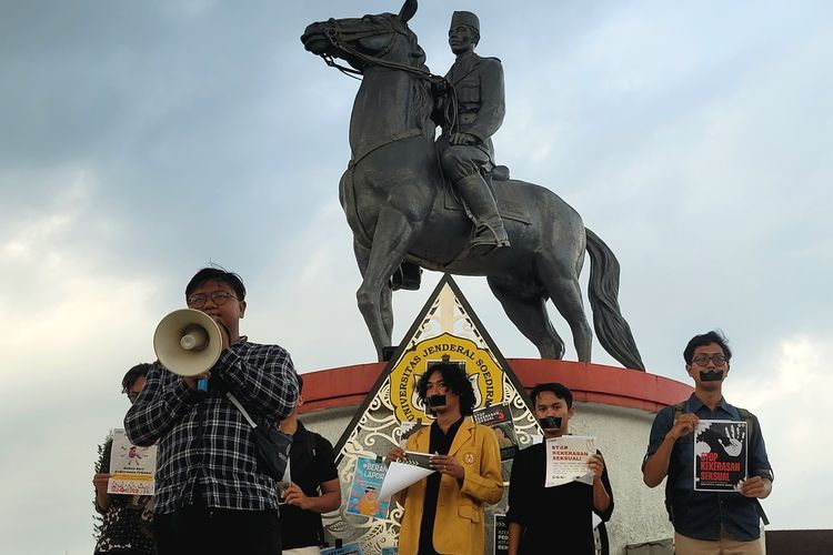 Unsoed, Satgas PPKS Unsoed, unsoed, Purwokerto, kasus pelecehan seksual, fisip unsoed, kasus pelecehan di fisip unsoed, satgas ppks unsoed, Update Kasus Dugaan Pelecehan oleh Guru Besar FISIP Unsoed, Satgas PPK Serahkan Hasil Investigasi ke Rektorat