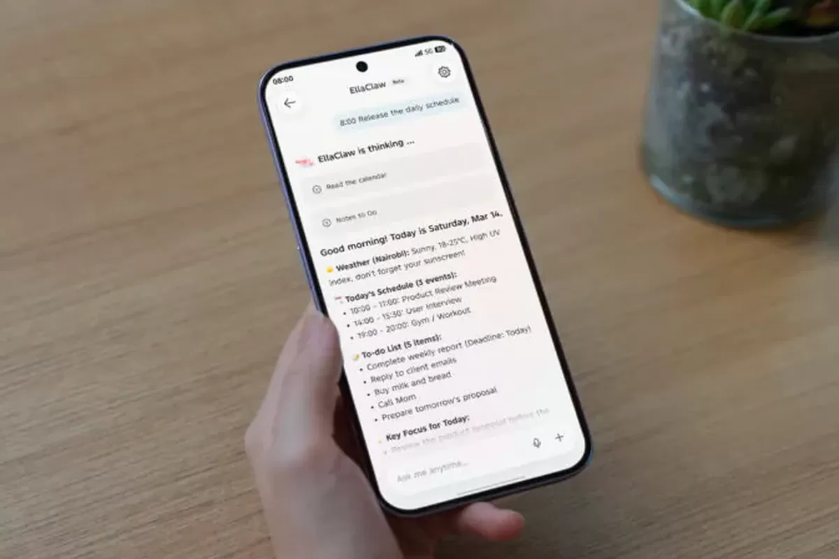 Tecno, agen AI, EllaClaw, OpenClaw, Tecno Bawa AI OpenClaw ke HP, EllaClaw Bisa Kerja Tanpa Disuruh