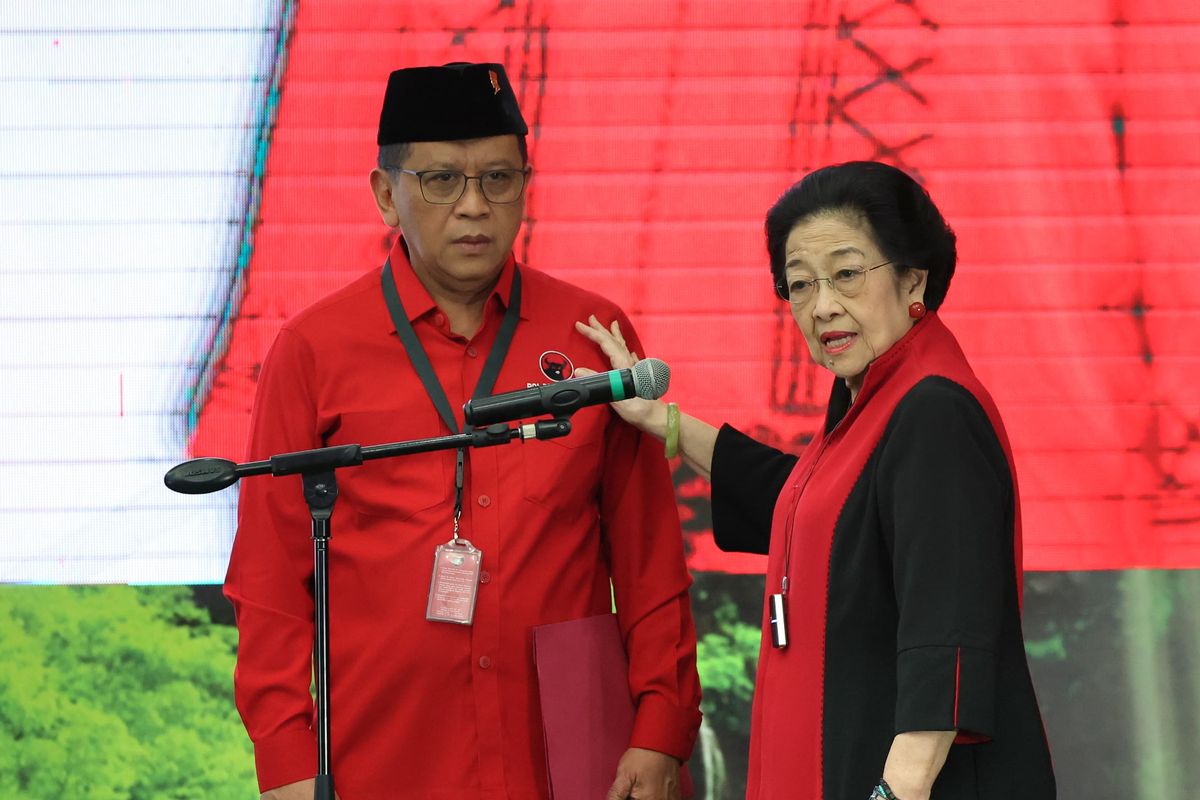 Megawati Soekarnoputri, hasto kristiyanto, hasto bebas, DPP PDIP 2025 2030, ganjar pranowo pdip, Ahok masuk DPP PDIP, rano karno pdip, susunan pengurus pdip terbaru, PDIP pasca Pemilu 2024, hasto kristiyanto terkini, Hasto Kristiyanto Cs Resmi Pimpin DPP PDIP 2025–2030, Ada Nama Ganjar hingga Ahok