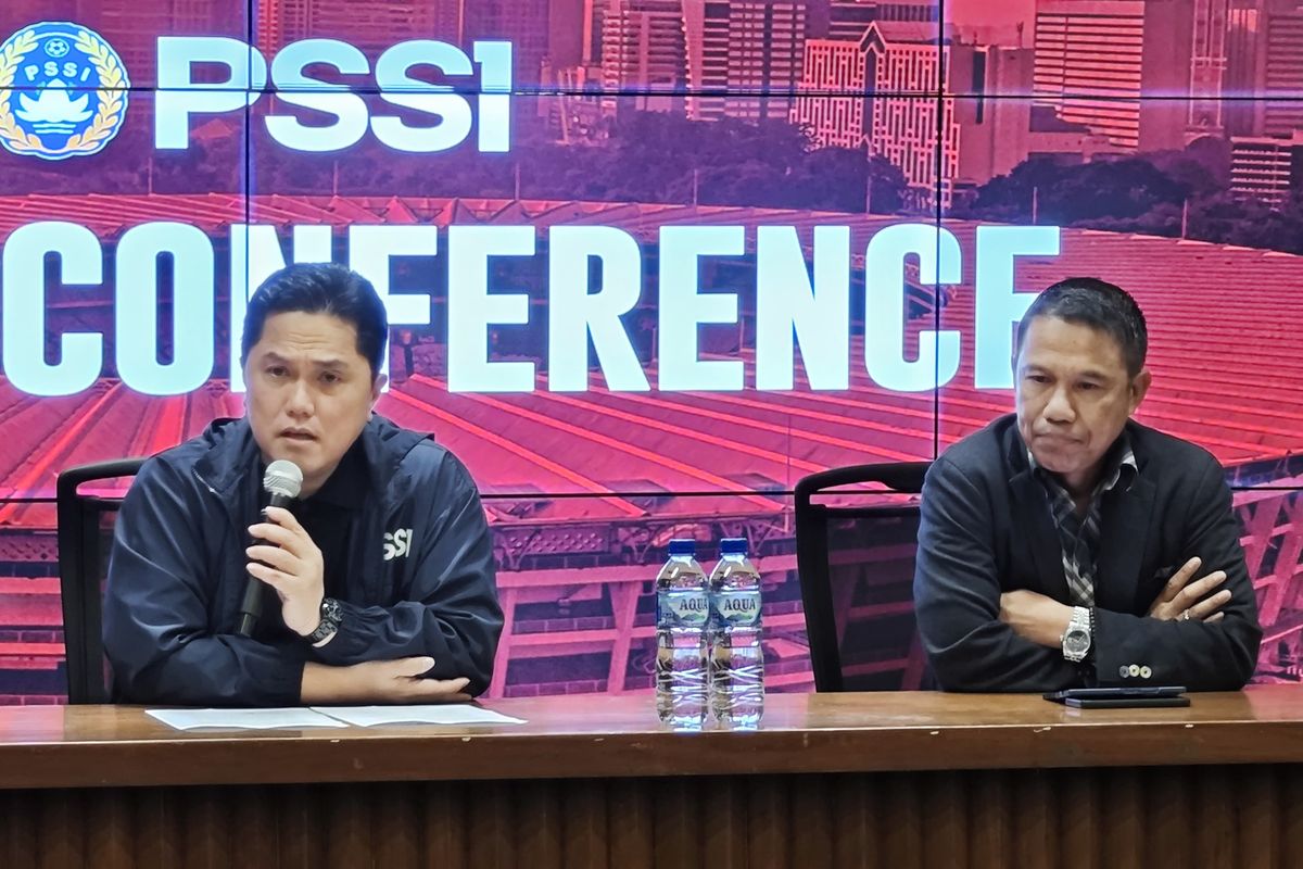 FIFA Matchday, erick thohir, patrick kluivert, Timnas Indonesia, PSSI, Patrick Kluivert dipecat PSSI, patrick kluivert dipecat, Erick Thohir Ungkap Alasan Kenapa Belum Cari Pelatih Baru Timnas Indonesia