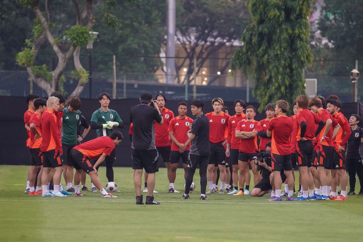 timnas Jepang, timnas Indonesia, Jepang vs Indonesia, Kualifikasi Piala Dunia 2026, Timnas Jepang, Timnas Indonesia, jepang vs indonesia, kualifikasi piala dunia 2026, Pelatih Jepang Arahkan Pemain untuk Tampil Agresif Lawan Indonesia