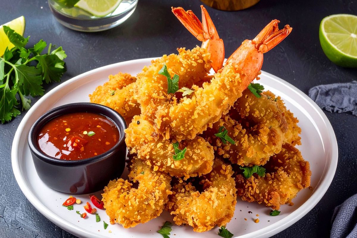 udang goreng tepung, udang goreng tepung crispy, udang goreng tepung tidak lembek, udang goreng tepung renyah, Cara Bikin Udang Goreng Tepung Crispy, Tidak Lembek Meski Dingin!