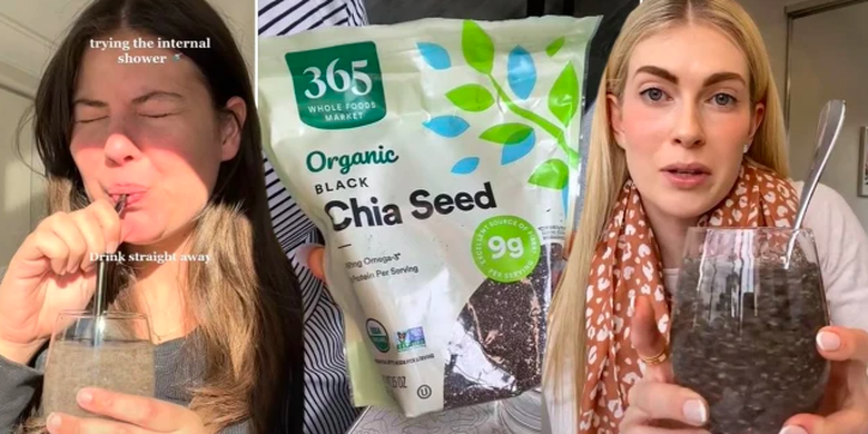 chia seed, melancarkan pencernaan, Minuman Chia Seed Viral untuk Diet, Ahli Gizi Ingatkan Risiko Ini, Bisa bantu pencernaan, tetapi bukan solusi instan, Punya manfaat lain untuk tubuh, Apakah efektif untuk diet?, Perlu hati-hati saat mengonsumsi
