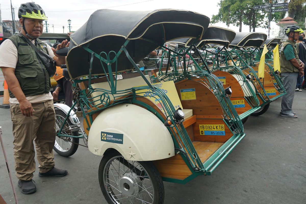 YOGYAKARTA, Yogyakarta, becak listrik, yogyakarta, Wisata Baru di Maliboro, Keliling Naik Becak Listrik