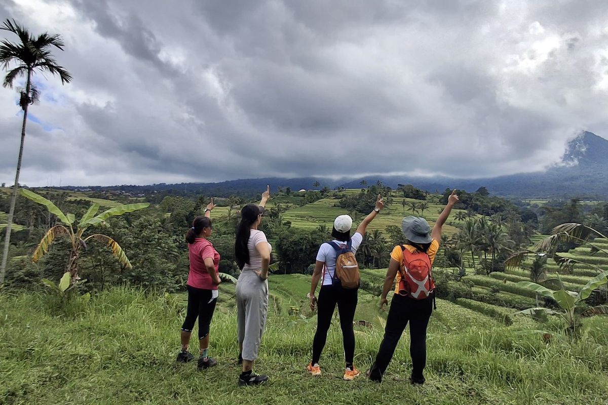 Wisata Bali, wisata alam bali, wisata jatiluwih bali, tempat wisata jatiluwih bali, trekking bali jatiluwih, trekking bali, tempat healing di bali, Trekking di Jatiluwih Bali, Healing Sambil Lihat Sawah mulai Rp 15.000