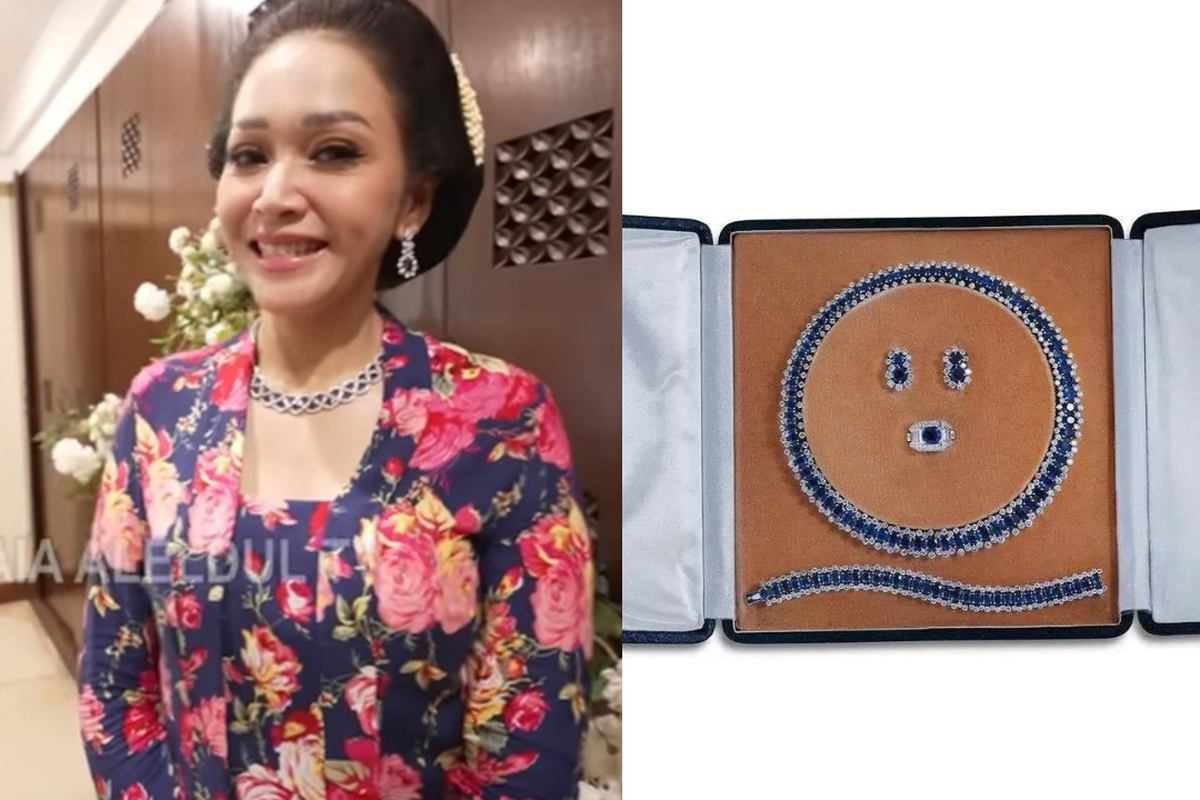 Maia Estianty, blue sapphire, pernikahan Al Ghazali, pernikahan al ghazali, blue sapphire maia, blue sapphire maia estianty, maia estianty di acara siraman al ghazaly, pernikahan alghazay dan alyssa, Kilau Blue Sapphire Maia Estianty Saat Siraman Al Ghazali, Harganya Capai Rp 9,2 Miliar