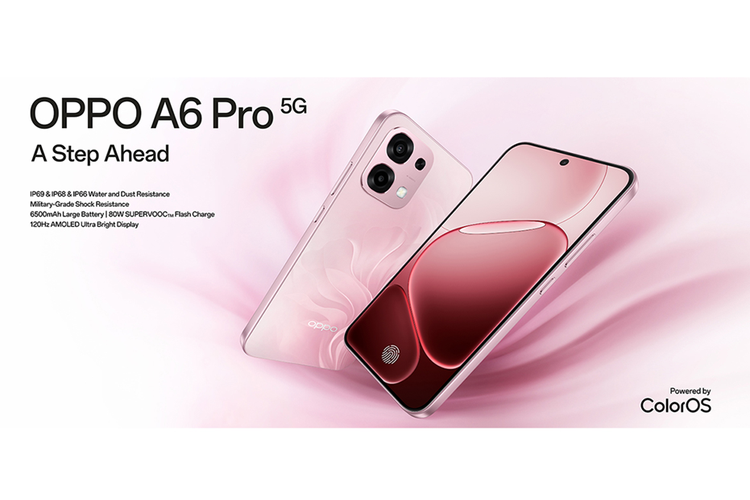 Oppo, Dimensity 6300, ColorOS 15, Oppo A6 Pro, oppo a6 pro 5g, harga oppo a6 pro 5g, oppo a6 pro harga, Spesifikasi Oppo A6 Pro 5G, Oppo A6 Pro 5G Resmi Rilis Global, Baterai dan Chipset Beda dengan Versi China