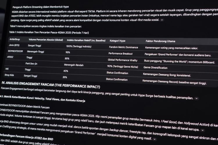 Gemini, Samsung, Galaxy S25 Ultra, KGMA 2025, analisis, riset, laporan, Gemini Deep Research, Samsung Galaxy S25 Ultra, Gemini Deep Research di Galaxy S25 Ultra Ubah Euforia Award KGMA Jadi Analisis Data