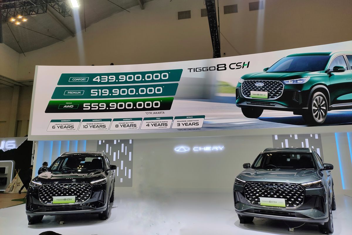SUV 7-seater, Chery Tiggo 8, teknologi Chery Super Hybrid, varian Comfort dan AWD Premium, Dua Varian Baru Tiggo 8 CSH Hadir di GJAW 2025