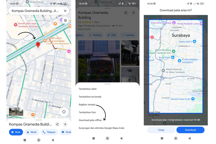 Google Maps, Google Maps offline, cara download google maps offline, Cara Menyimpan Peta Offline di Google Maps agar Hemat Data Saat Mudik