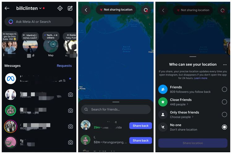instagram, meta, instagram map, Instagram Map Mulai Tersedia di Indonesia, Bisa Berbagi Lokasi dengan Teman