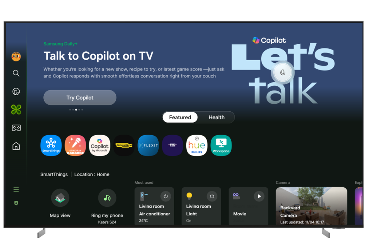 microsoft, kecerdasan buatan, Copilot, asisten AI, AI Microsoft Copilot Kini Bisa Diajak Ngobrol lewat TV Samsung, Tersedia di Indonesia